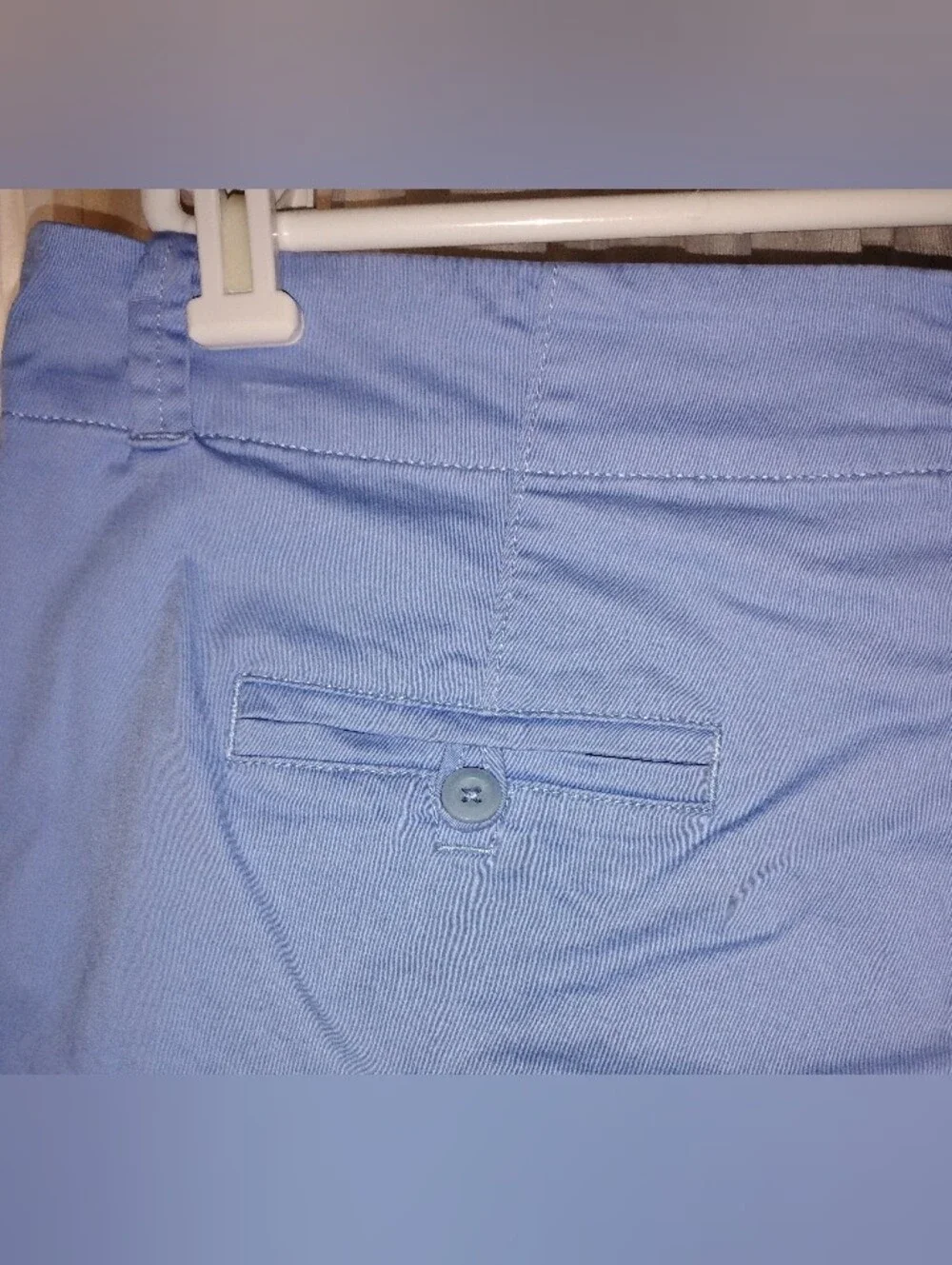 Vineyard Vines Women's Blue Chino Cotton Twill Stretch Shorts Size 14 beach prep